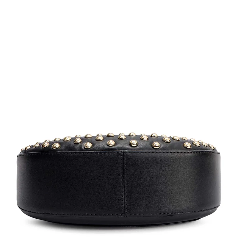 Da Milano Black Small Plain Leather Baguette - Black for Women | Best Price UAE